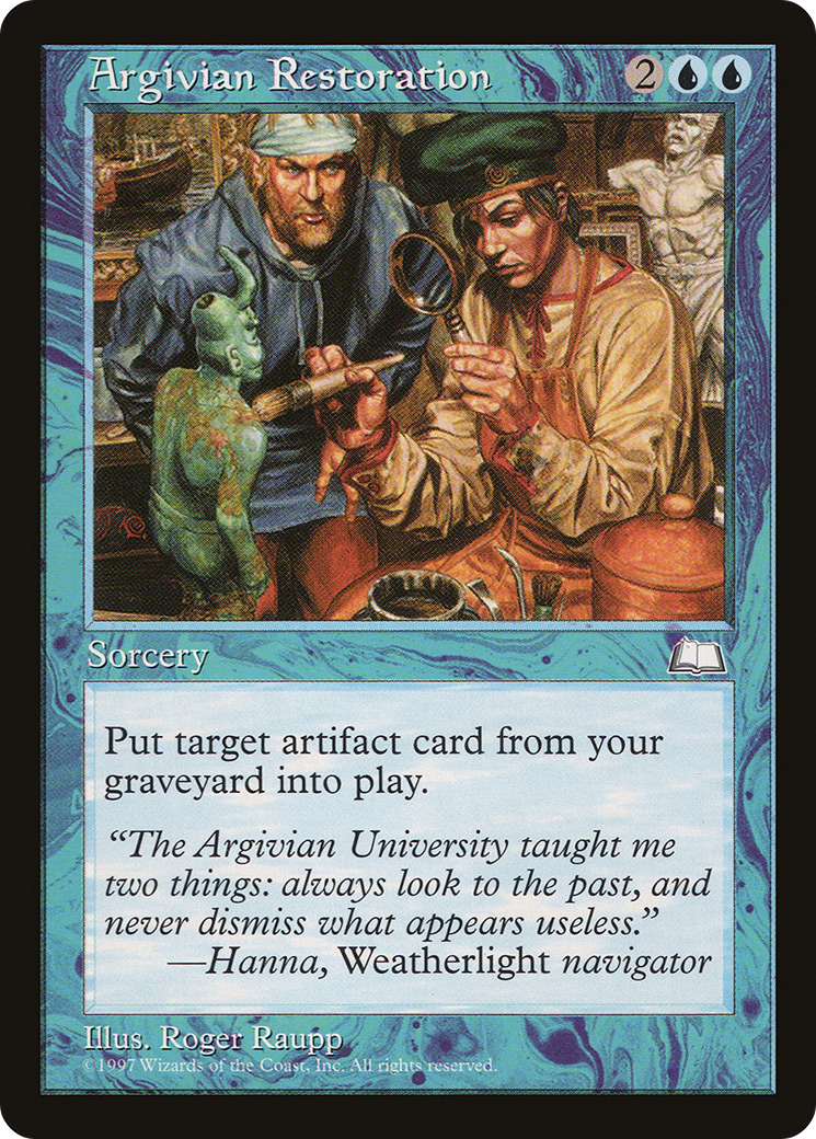 Image of Argivian Restoration (WTH-) - Weatherlight