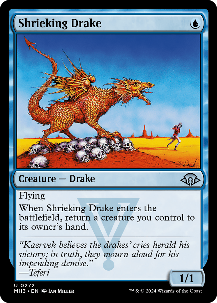 Image of Shrieking Drake (MH3-272) - Modern Horizons 3 Foil