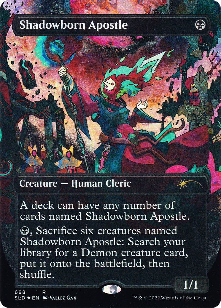 Image of Shadowborn Apostle (688) (SLD-688) - Secret Lair Drop (Borderless) Foil