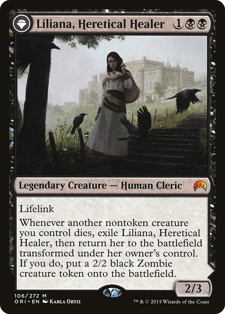 Image of Liliana, Heretical Healer (ORI-106) - Magic Origins: (originpwdfc) Foil