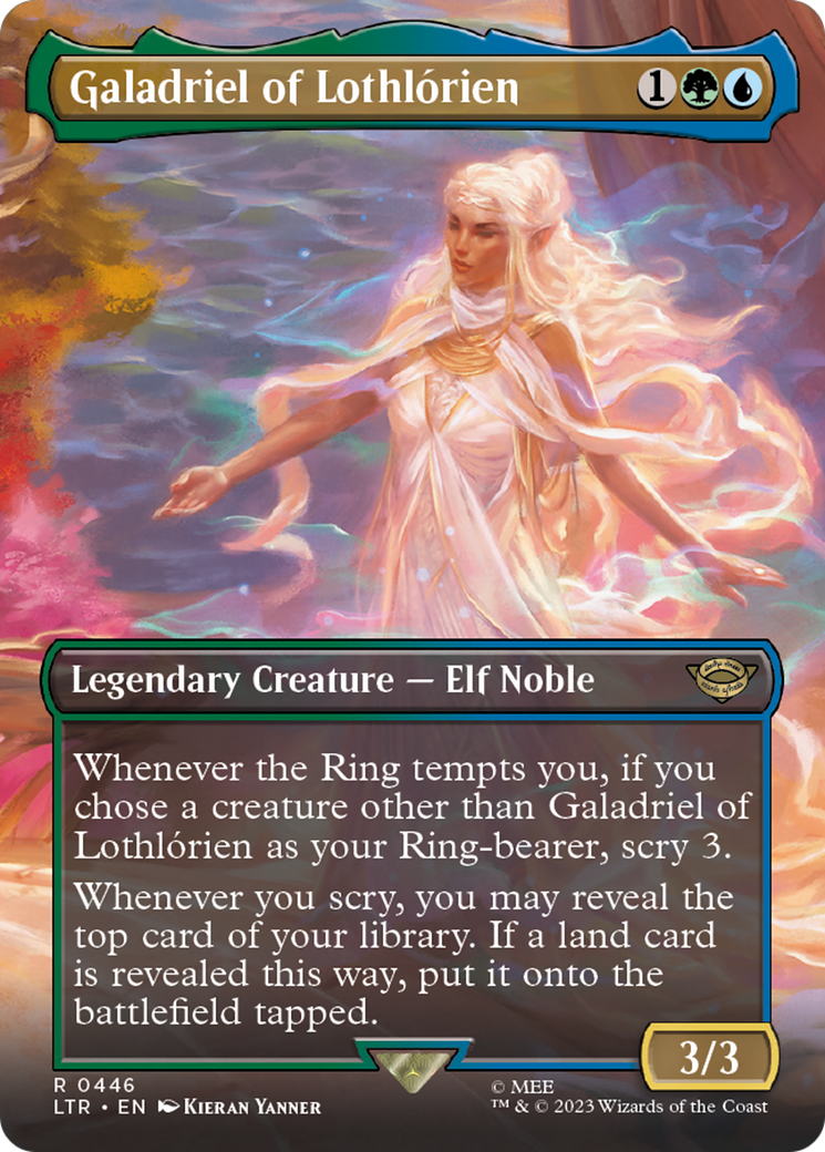 Image of Galadriel of Lothlorien (Borderless) (LTR-446) - The Lord of the Rings: Tales of Middle-earth (Borderless)