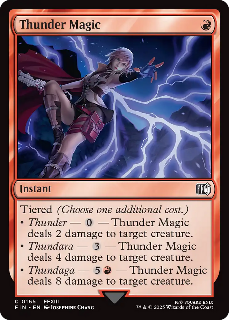 Image of Thunder Magic (FIN-165) - FINAL FANTASY Foil