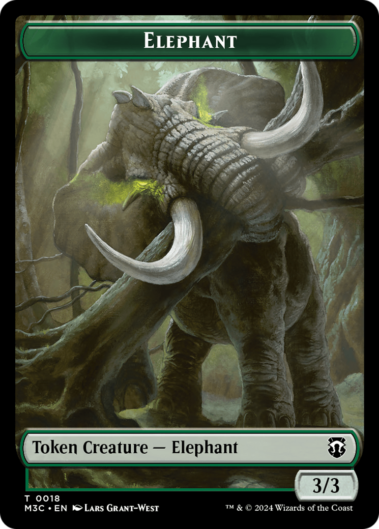 Image of Elephant (TM3C-018) - Modern Horizons 3 Commander Tokens