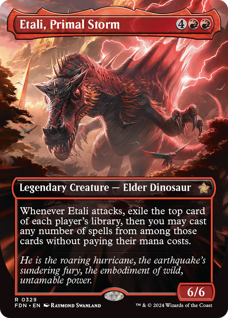 Image of Etali, Primal Storm (Borderless) (FDN-329) - Foundations (Borderless)