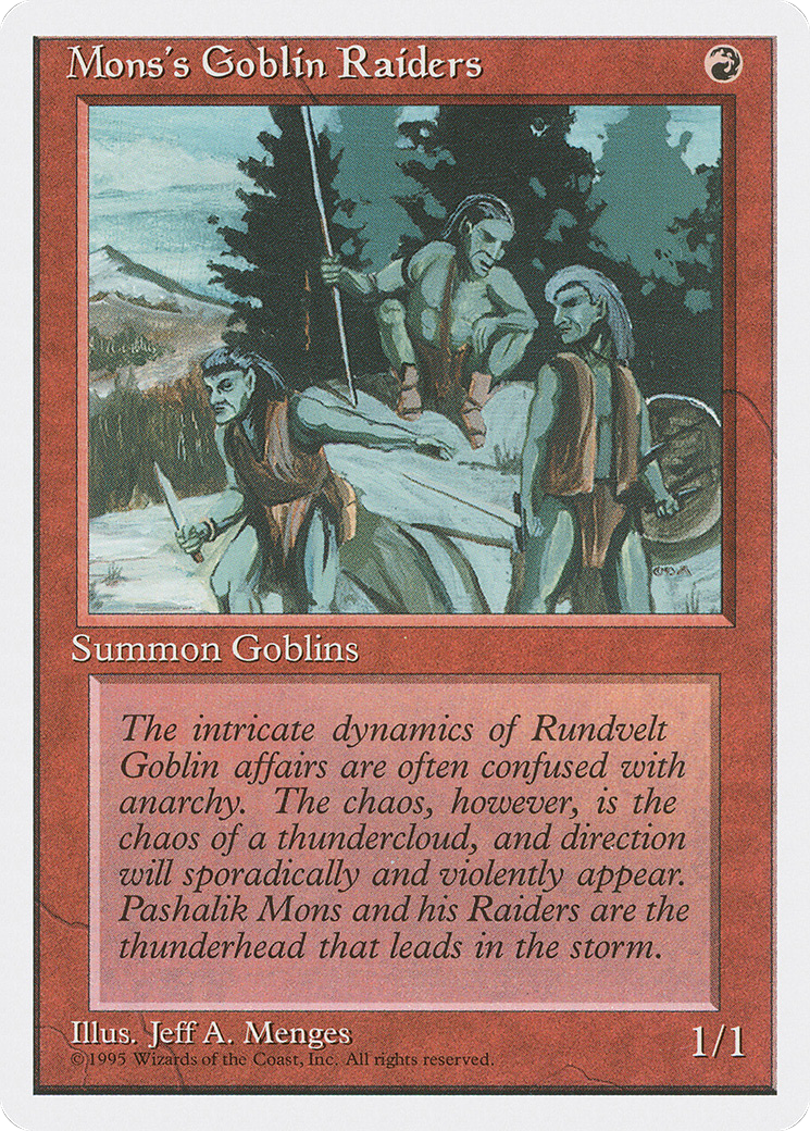 Image of Mons's Goblin Raiders (4ED-) - Fourth Edition