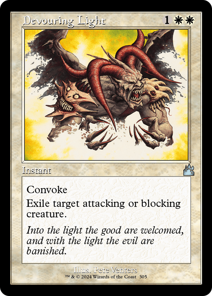 Image of Devouring Light (Retro Frame) (RVR-305) - Ravnica Remastered Foil