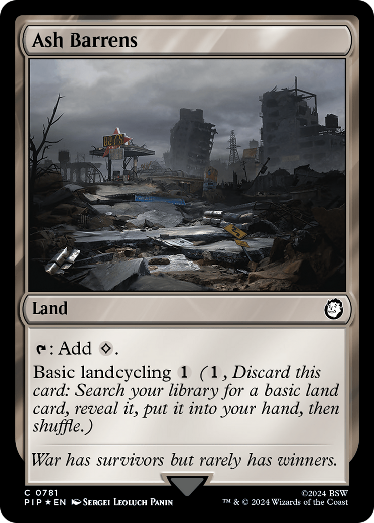 Image of Ash Barrens (Surge Foil) (PIP-781) - Fallout Foil