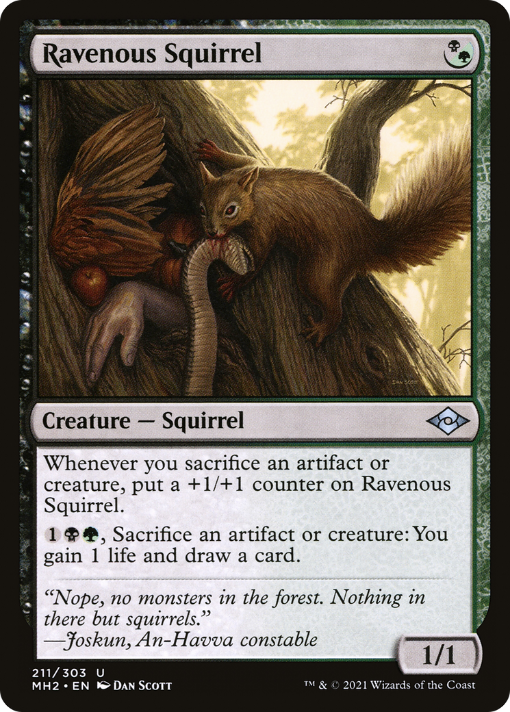 Image of Ravenous Squirrel (MH2-211) - Modern Horizons 2 Foil