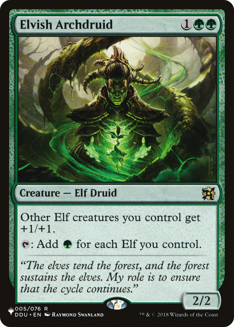 Image of Elvish Archdruid (LIST-DDU-5) - The List