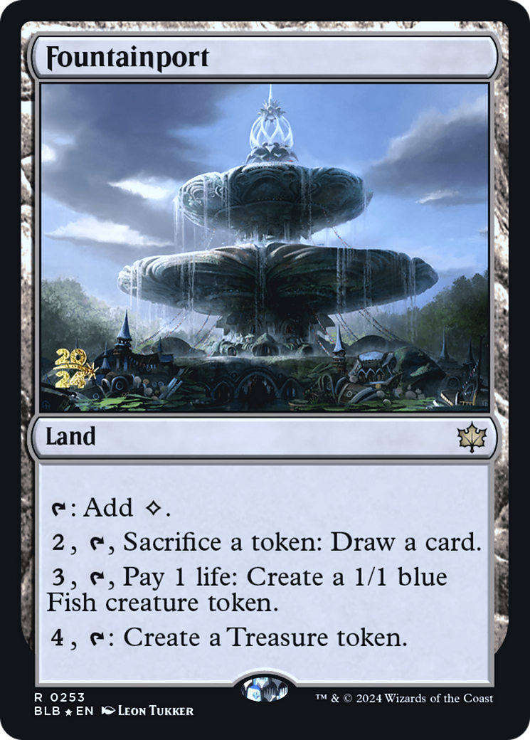 Image of Fountainport (PRE-253) - Bloomburrow Promos Foil