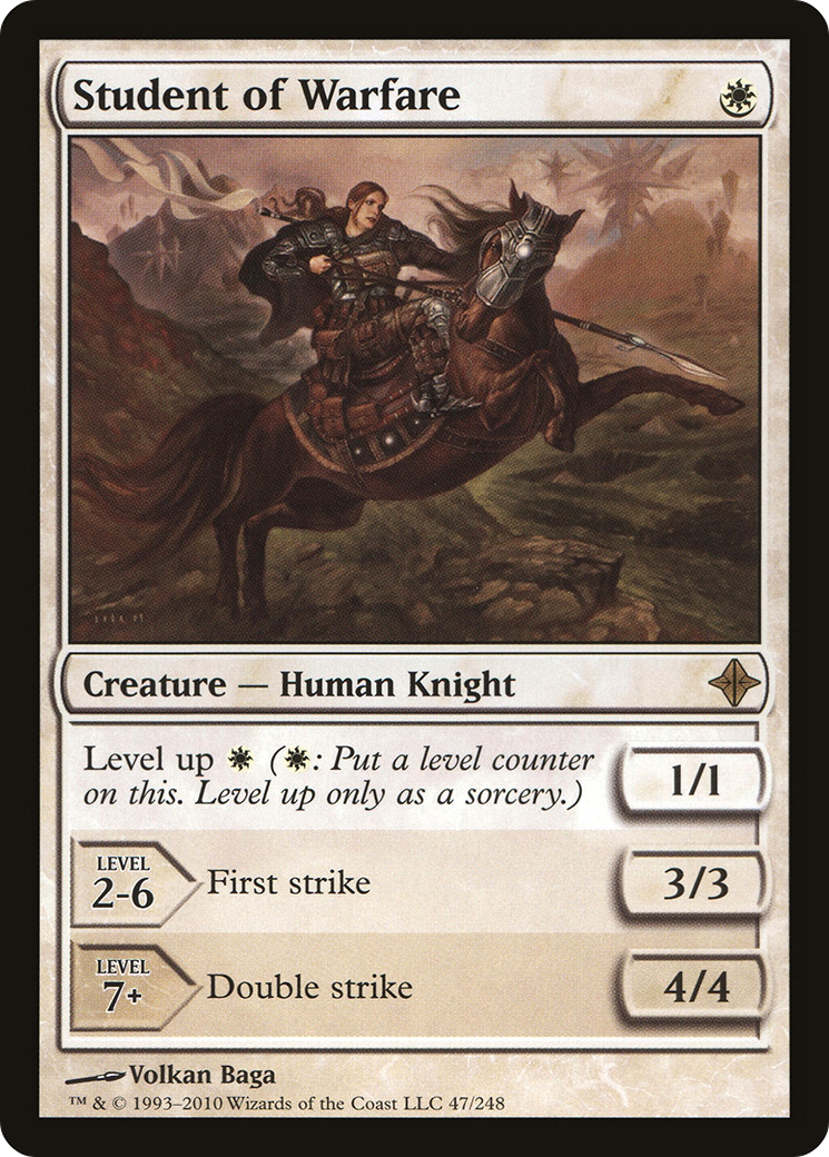 Image of Student of Warfare (ROE-047) - Rise of the Eldrazi Foil