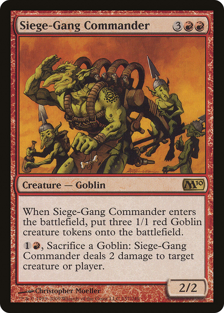 Image of Siege-Gang Commander (M10-157) - Magic 2010