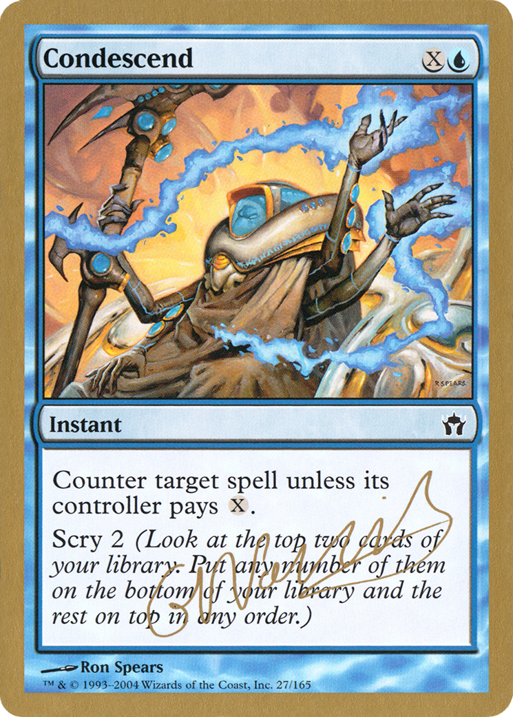 Image of Condescend - 2004 Gabriel Nassif (5DN) (WCD-GN27) - World Championship Decks 2004