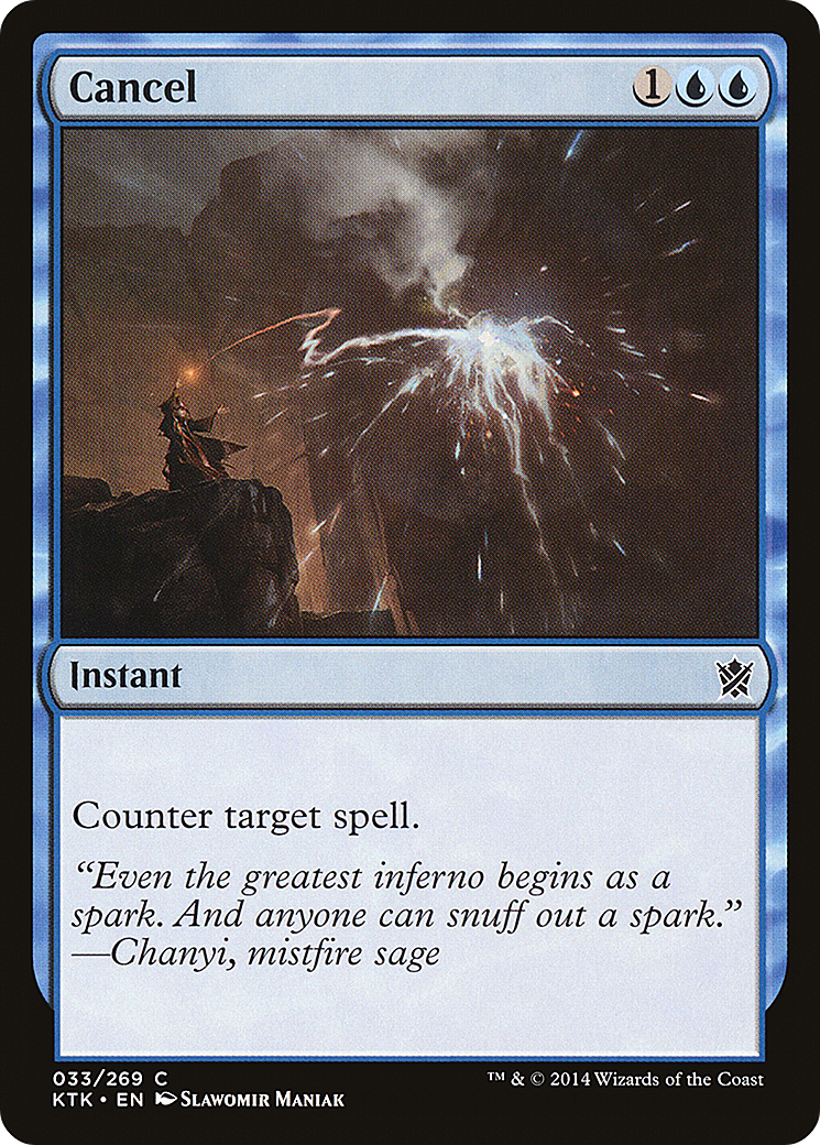 Image of Cancel (KTK-033) - Khans of Tarkir