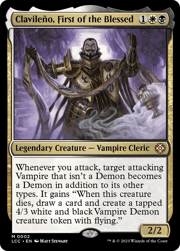 Image of Clavileno, First of the Blessed (LCC-002) - The Lost Caverns of Ixalan Commander