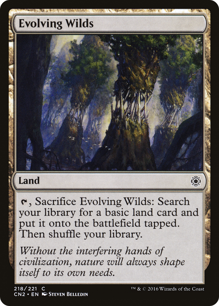 Image of Evolving Wilds (CN2-218) - Conspiracy: Take the Crown Foil