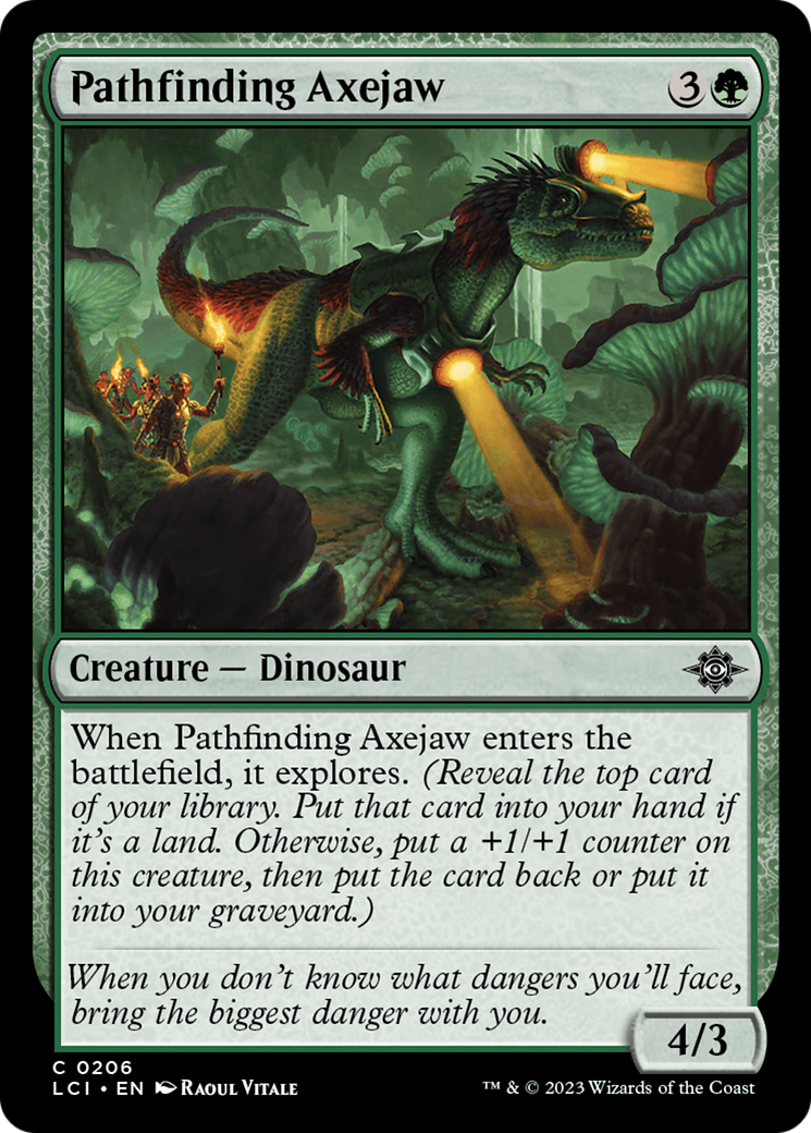 Image of Pathfinding Axejaw (LCI-206) - The Lost Caverns of Ixalan