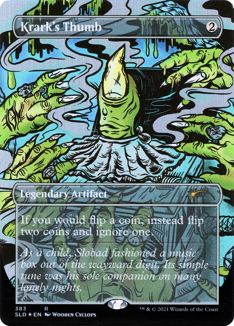 Image of Krark's Thumb (SLD-383) - Secret Lair Drop (Borderless) Foil