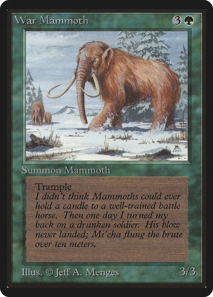 Image of War Mammoth (LEB-) - Limited Edition Beta