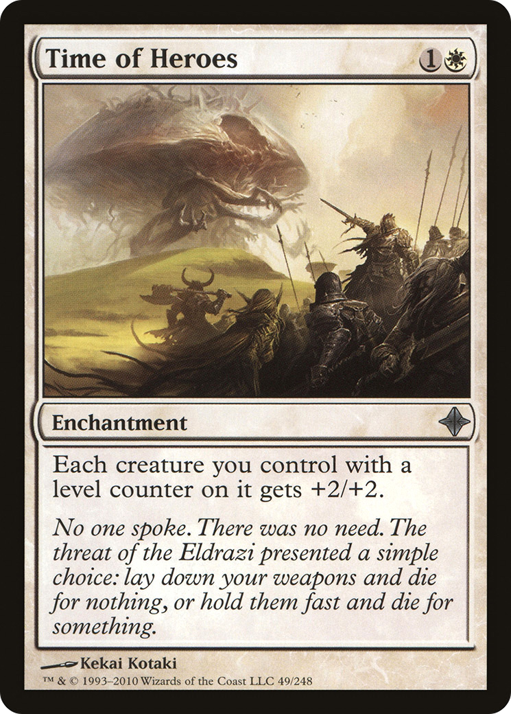Image of Time of Heroes (ROE-049) - Rise of the Eldrazi Foil