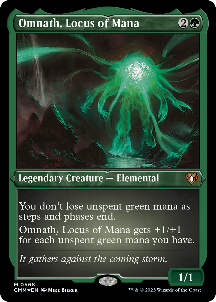 Image of Omnath, Locus of Mana (CMM-568) - Commander Masters Etched Foil