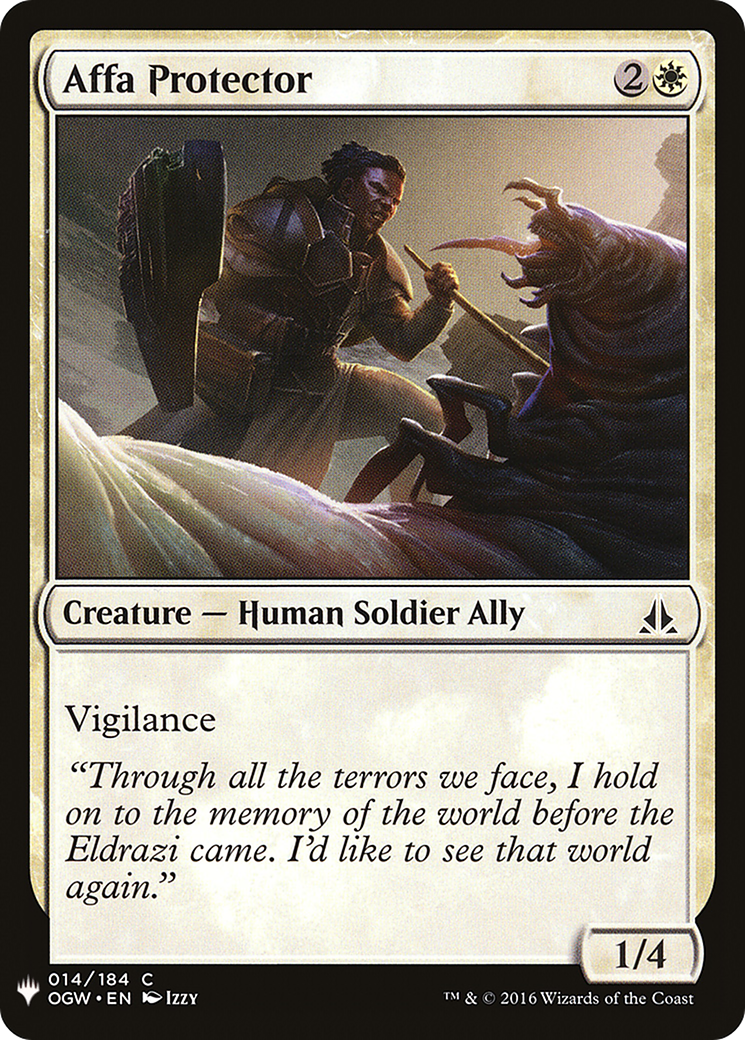 Image of Affa Protector (LIST-OGW-14) - The List