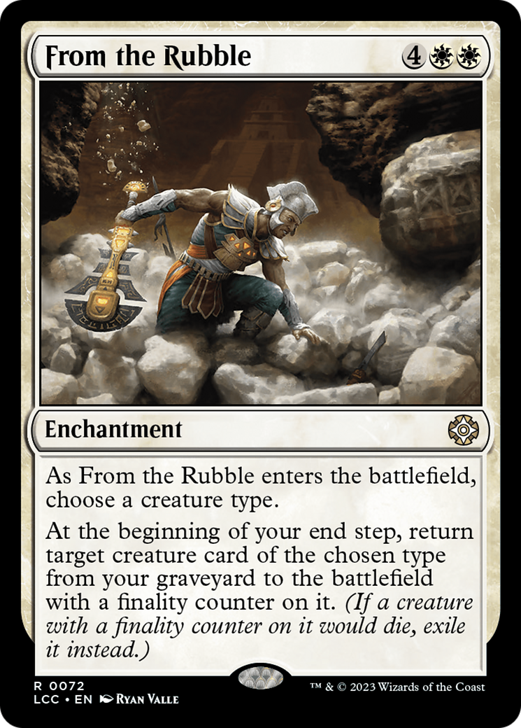 Image of From the Rubble (LCC-072) - The Lost Caverns of Ixalan Commander
