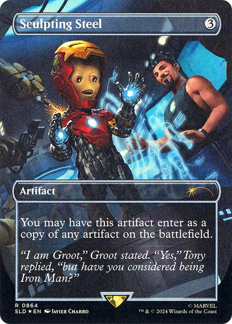 Image of Sculpting Steel (SLD-864) - Secret Lair Drop (Borderless) Foil