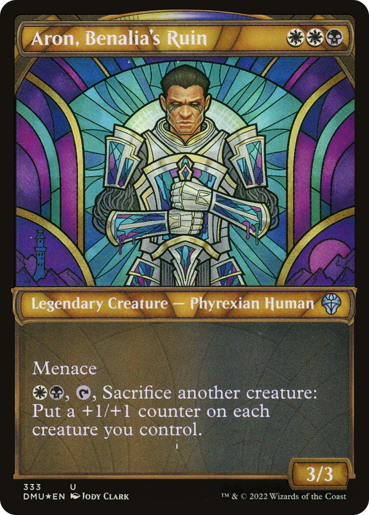 Image of Aron, Benalia's Ruin (Textured Foil) (DMU-333) - Dominaria United: (Showcase) Foil