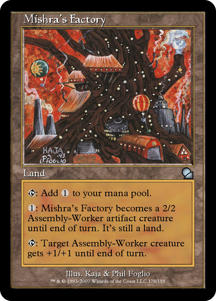 Image of Mishra's Factory (ME1-178) - Masters Edition Foil