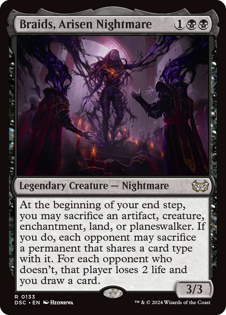 Image of Braids, Arisen Nightmare (DSC-133) - Duskmourn: House of Horror Commander