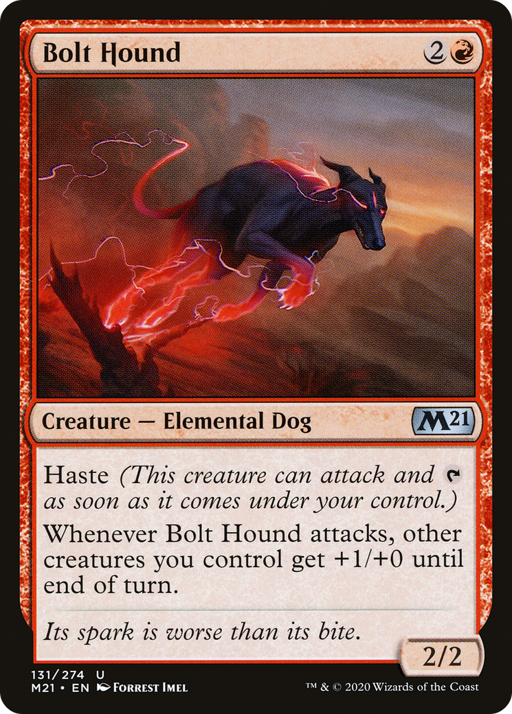 Image of Bolt Hound (M21-131) - Core Set 2021