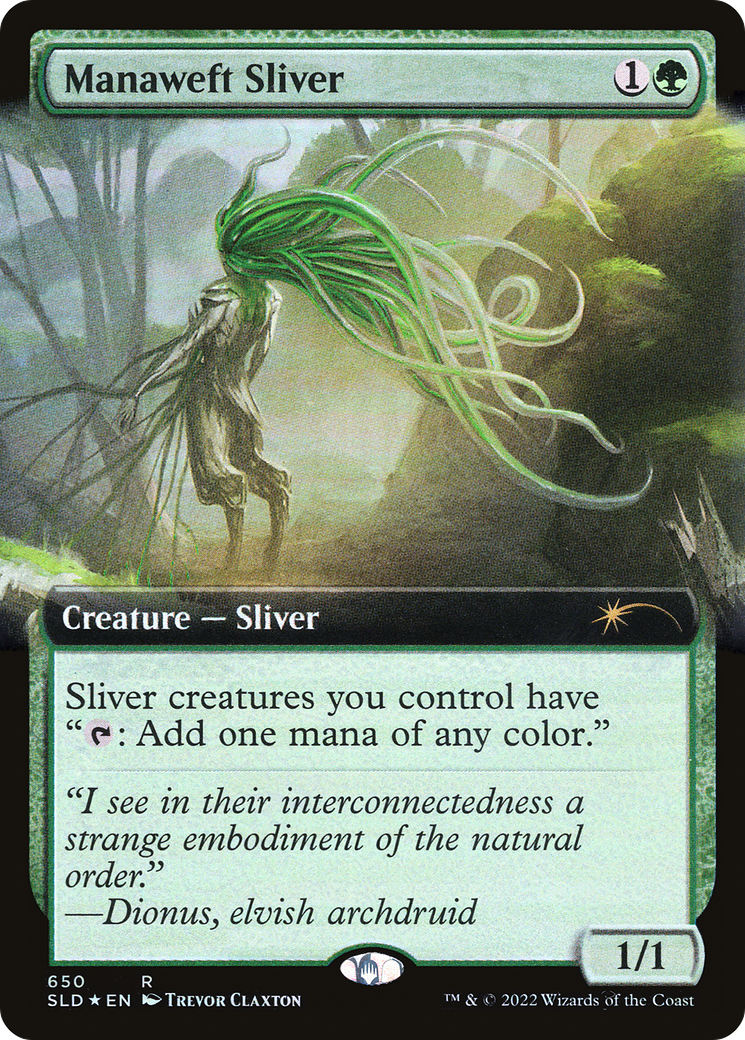 Image of Manaweft Sliver (Extended Art) (SLD-650) - Secret Lair Drop: (Extended Art) Foil