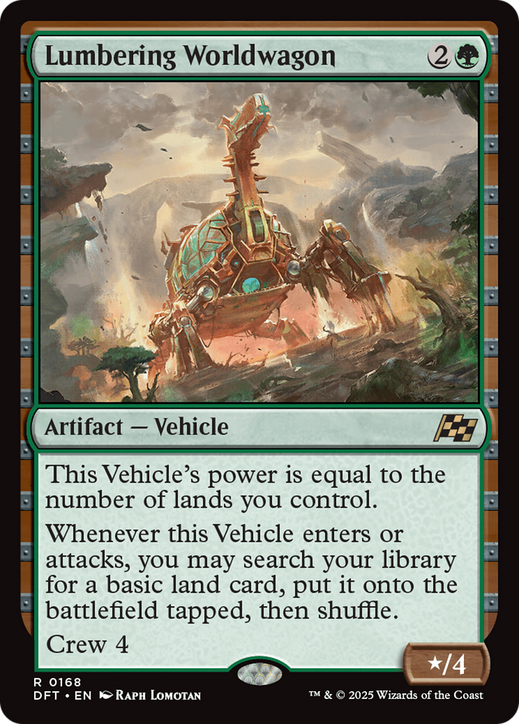 Image of Lumbering Worldwagon (DFT-168) - Aetherdrift Foil