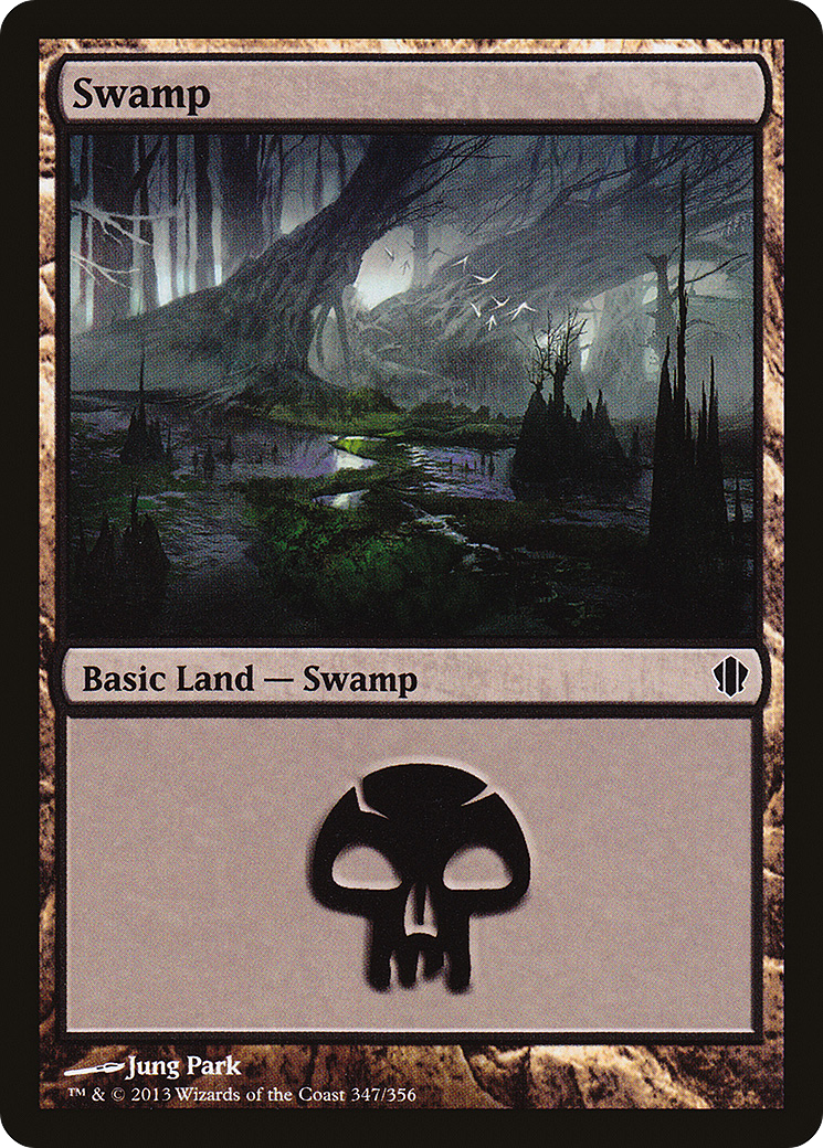 Image of Swamp (347) (C13-347) - Commander 2013