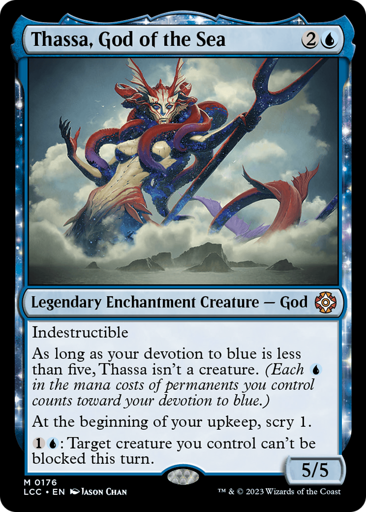 Image of Thassa, God of the Sea (LCC-176) - The Lost Caverns of Ixalan Commander: (enchantment)
