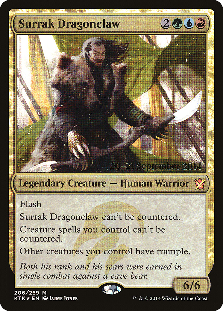 Image of Surrak Dragonclaw (PRE-206) - Khans of Tarkir Promos Foil