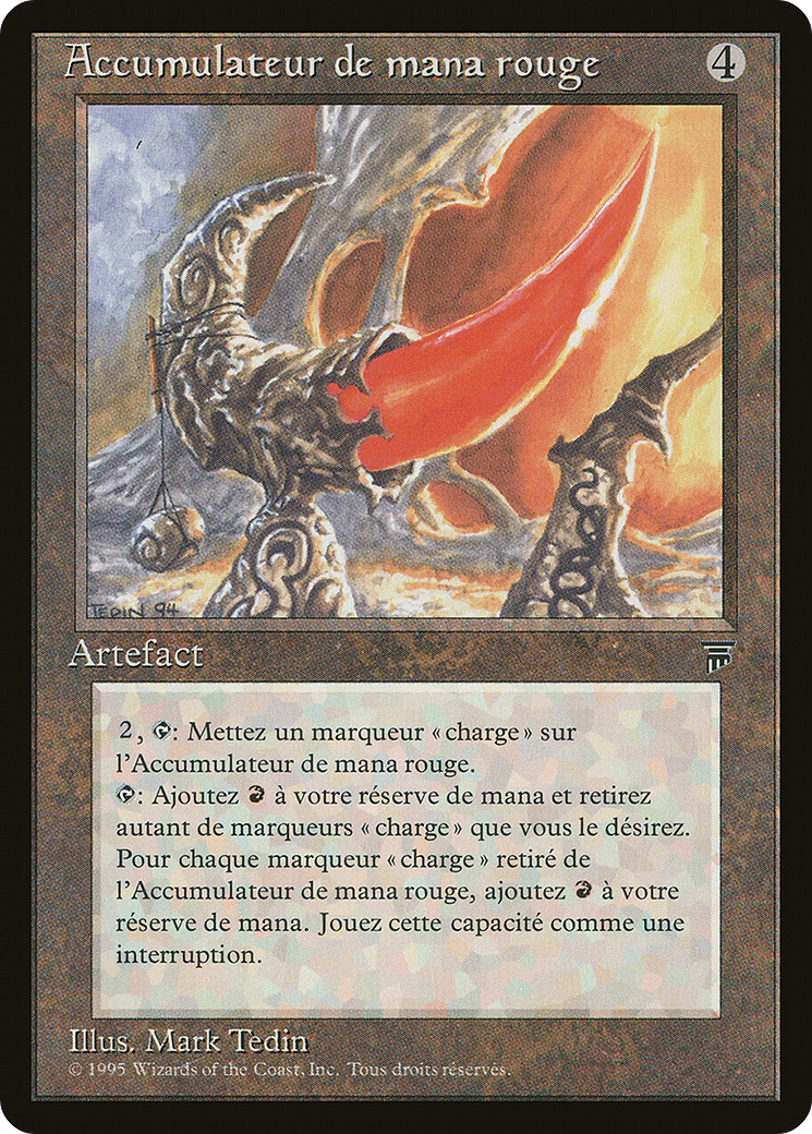 Image of Red Mana Battery (French) - 