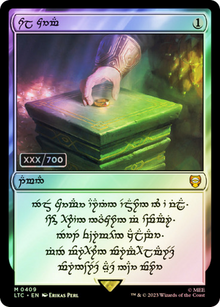 Image of Sol Ring - Dwarven (0409) (Serial Numbered) (LTC-409) - Tales of Middle-earth Commander Foil
