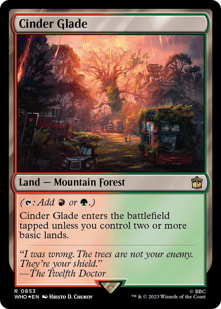 Image of Cinder Glade (Surge Foil) (WHO-853) - Doctor Who Foil