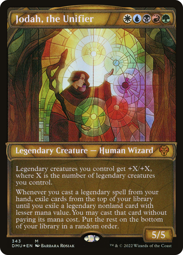 Image of Jodah, the Unifier (Textured Foil) (DMU-343) - Dominaria United: (Showcase) Foil