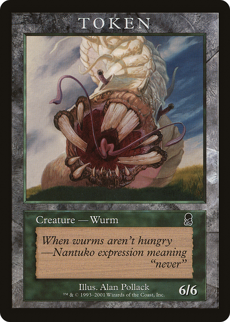 Image of Wurm Token (ODY) (MPRP-) - Magic Player Rewards 2002
