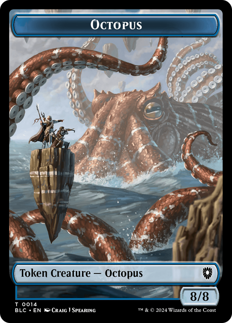 Image of Octopus (TBLC-014) - Bloomburrow Commander Tokens