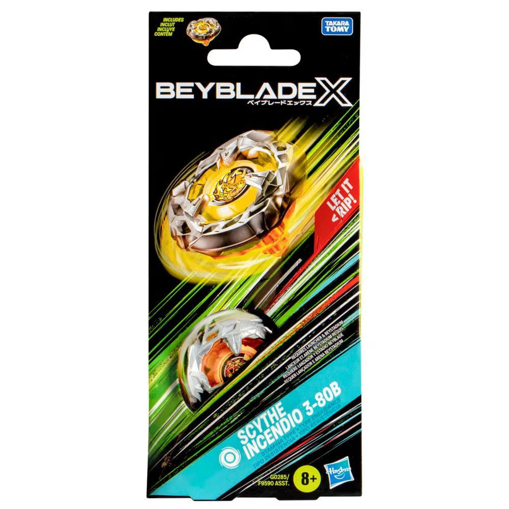 Beyblade X Scythe Incendio 3-80B Top Booster Pack Set