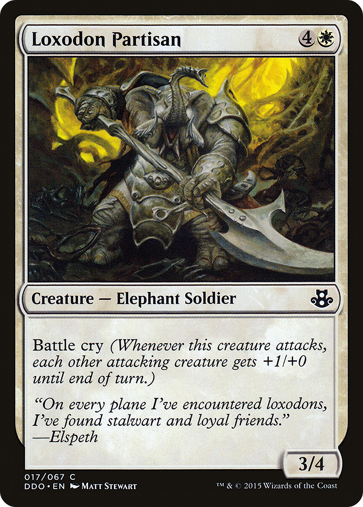 Image of Loxodon Partisan (DDO-017) - Duel Decks: Elspeth vs. Kiora