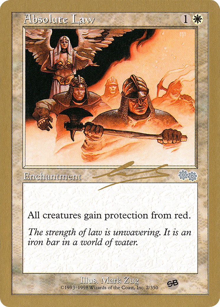 Image of Absolute Law - 2000 Nicolas Labarre (USG) (SB) (WCD-) - World Championship Decks 2000