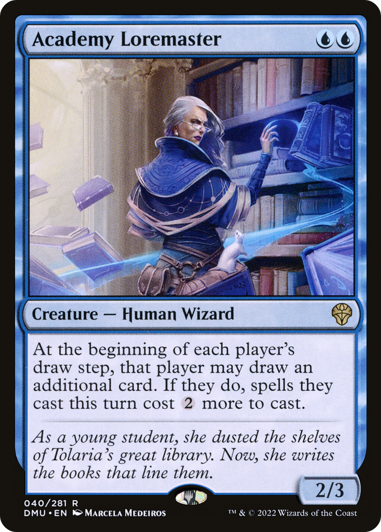 Image of Academy Loremaster (DMU-040) - Dominaria United Foil