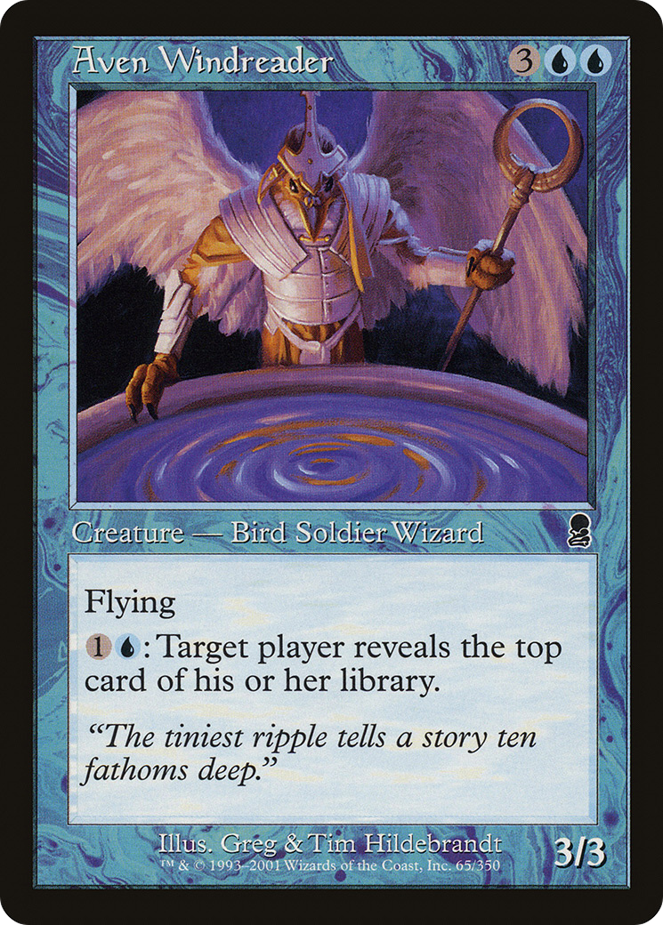 Image of Aven Windreader (ODY-065) - Odyssey Foil