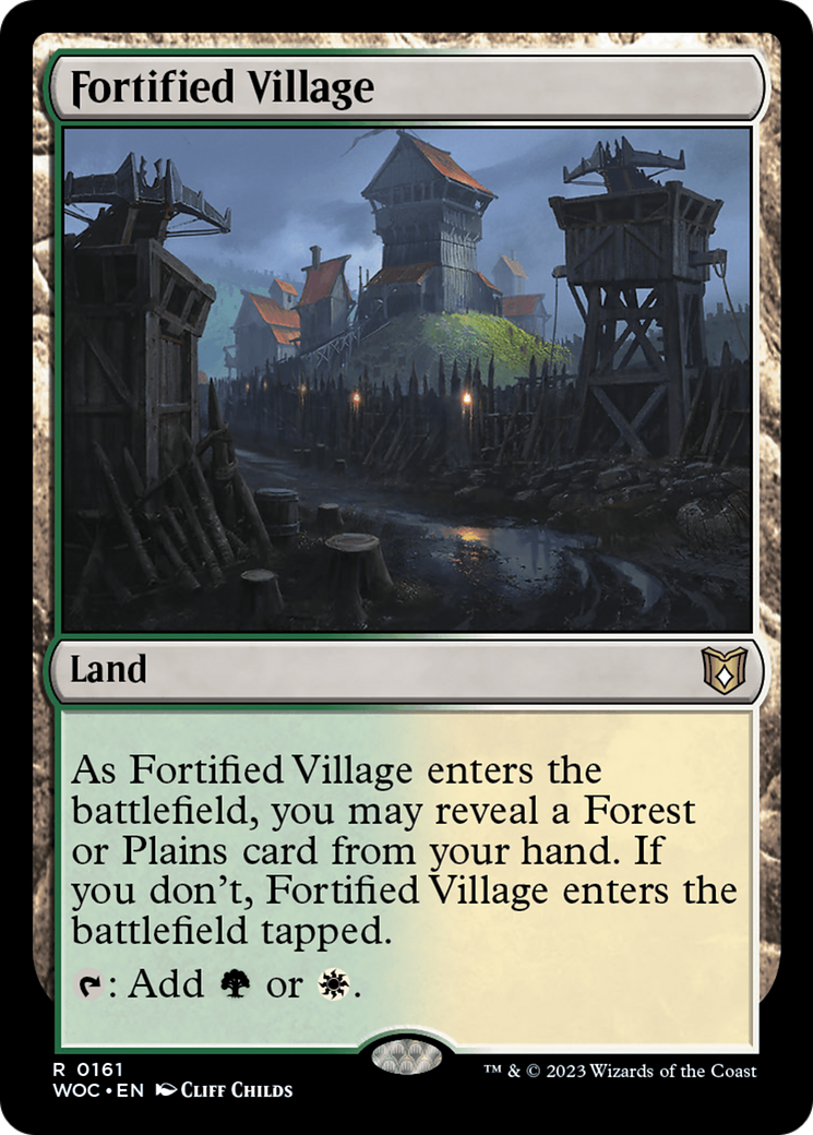 Image of Fortified Village (WOC-161) - Wilds of Eldraine Commander