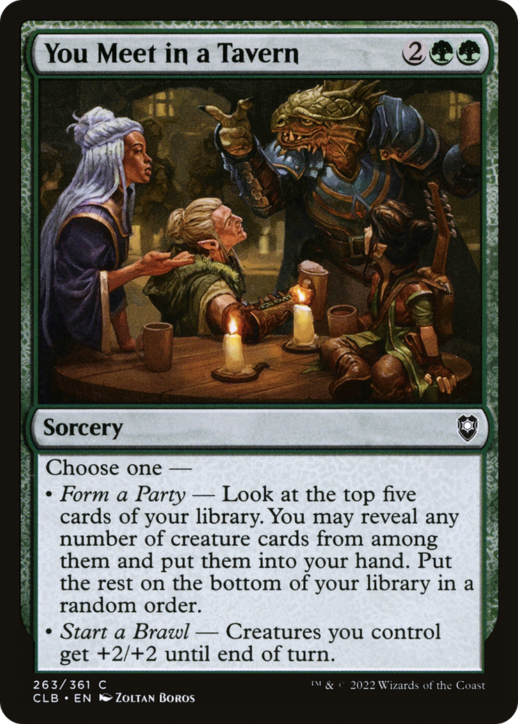 Image of You Meet in a Tavern (CLB-263) - Commander Legends: Battle for Baldur's Gate